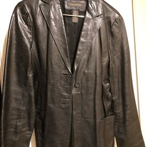 Vintage Banana Republic Genuine Leather Blazer